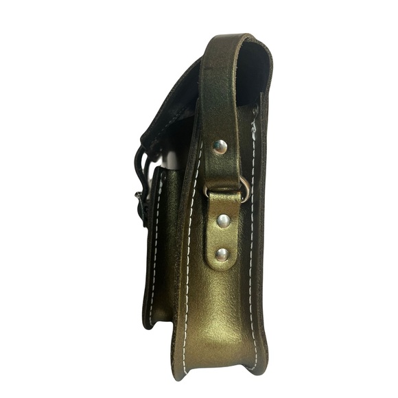 The Cambridge Satchel Company Women's Mini Satchel - Gold Saffiano - Picture 3 of 11